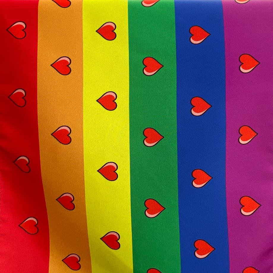 LGBT Gay Pride Rainbow Hearts